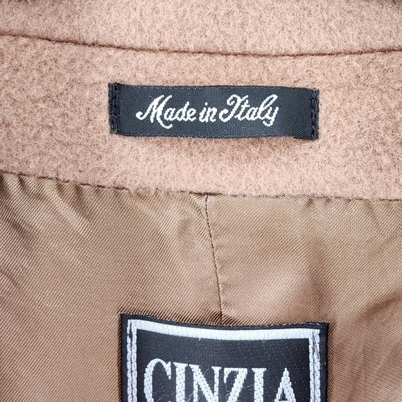 Cinzia Rocca Vintage Women's Wool Cashmere Blend Button Front Coat - 10 - Picture 4 of 8